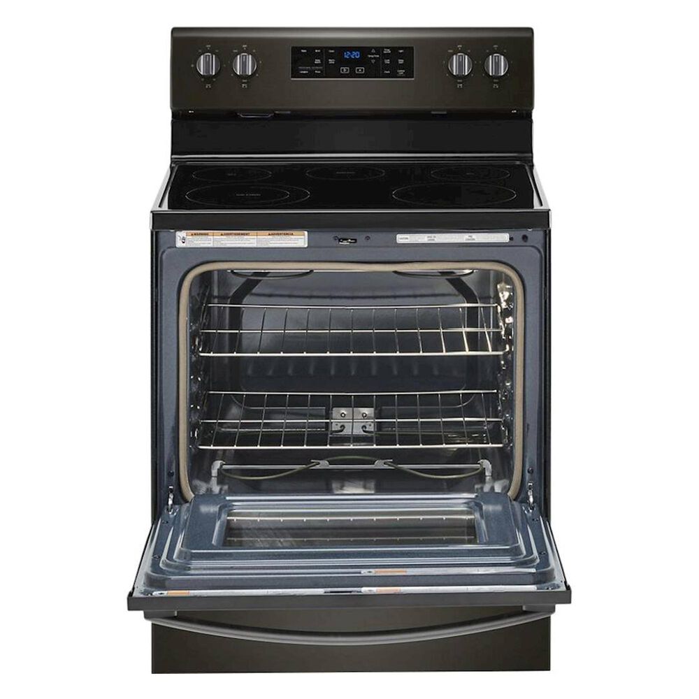 Whirlpool 5.3 Cu. Ft. Electric Range with 5Elements in Black Stainless