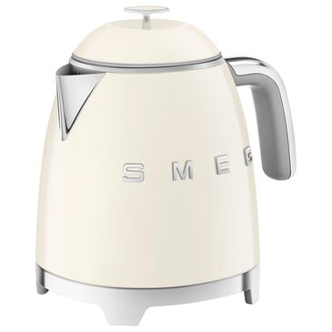 SMEG 3-Cup Stainless Steel Retro Style Mini Electric Kettle in Cream, , large