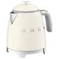 Smeg 3-Cup Stainless Steel Retro Style Mini Electric Kettle in Cream, , large
