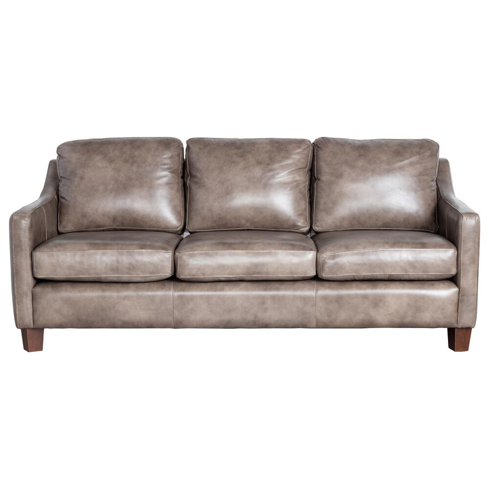 Vintage Leather Hulu Leather Sofa in Fellside Gray, , large