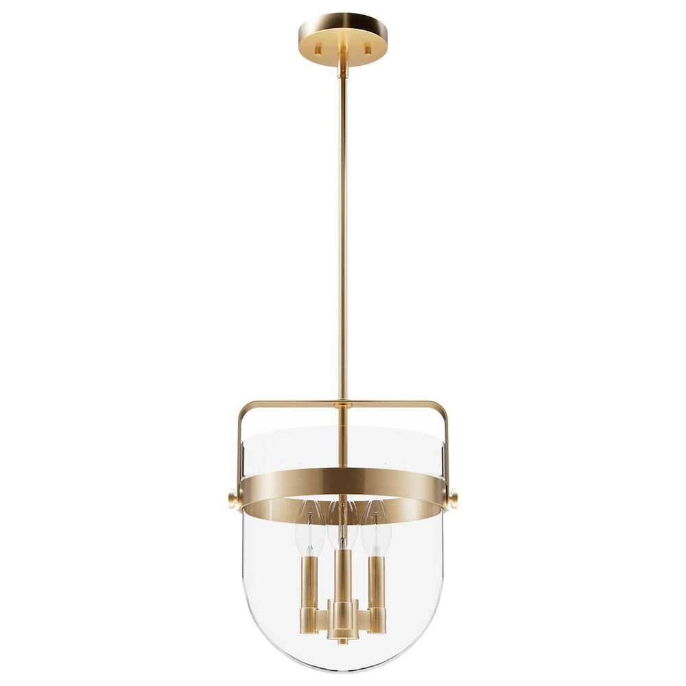 Hunter Karloff 12" 3-Light Pendant in Alturas Gold, , large