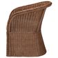Baxton Studio Memphis Arm Chair with Peanut Brown Rattan in White, , large