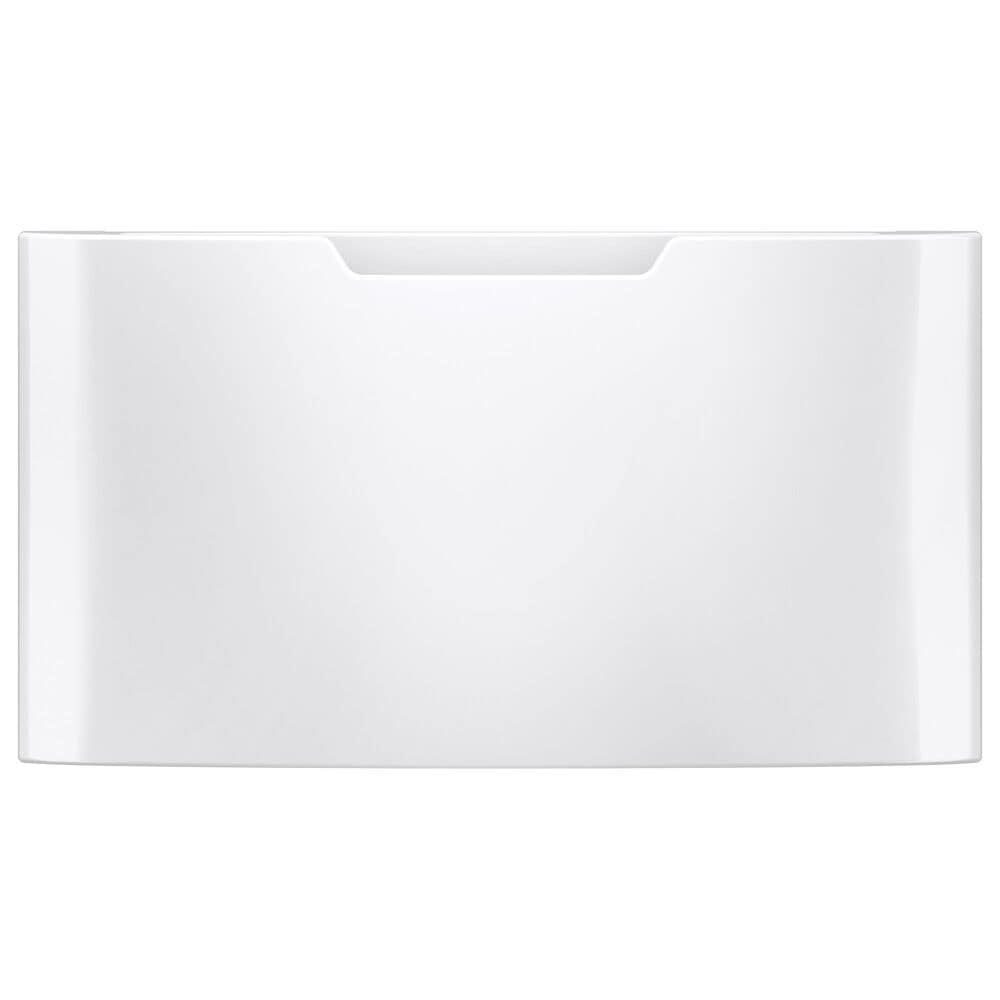 GE Appliances 4.8 Cu. Ft. Front Load Washer and 7.8 Cu. Ft. Electric Dryer Laundry Pair with Pedestal in White, , large
