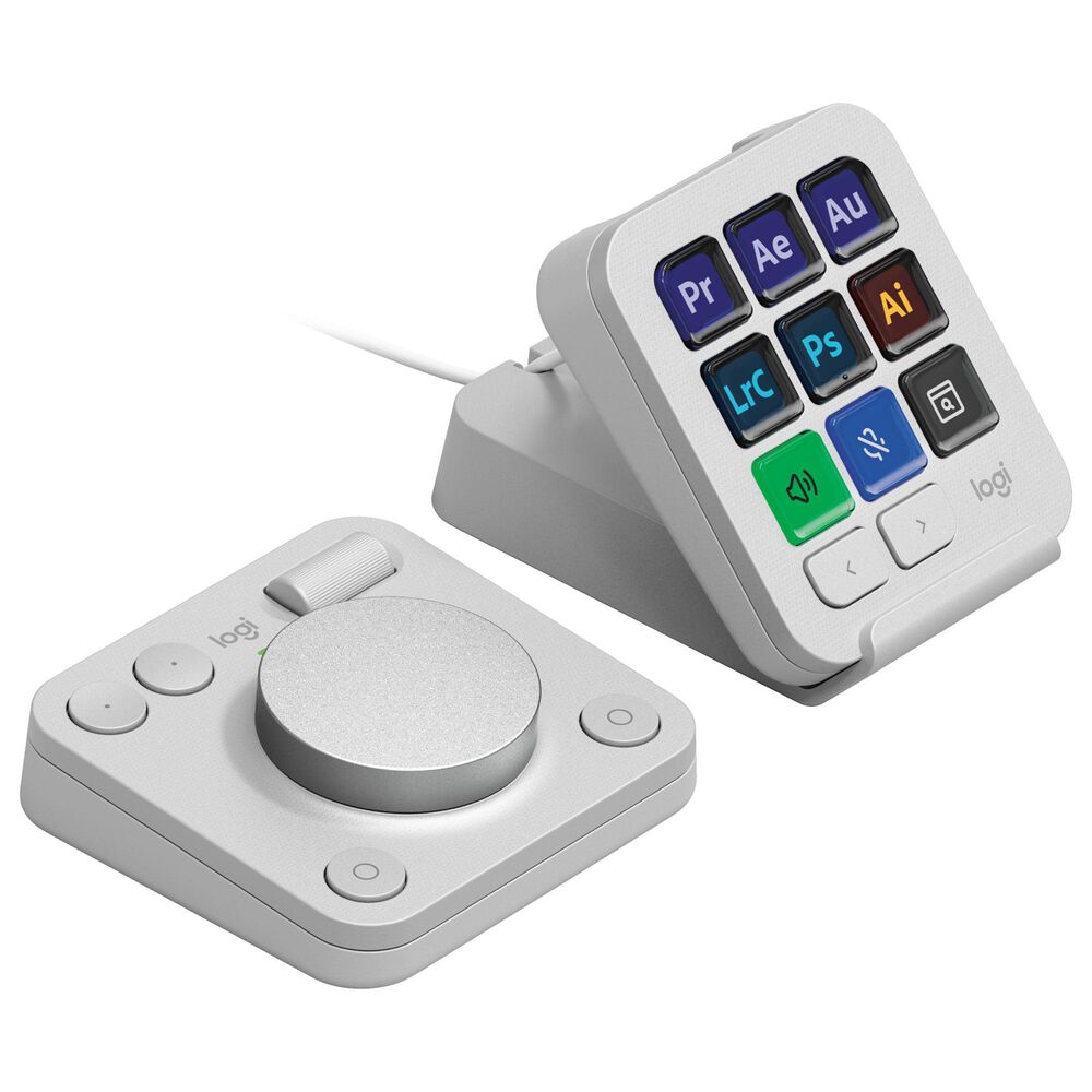 Logitech MX Creative Console in Pale Grey, , large