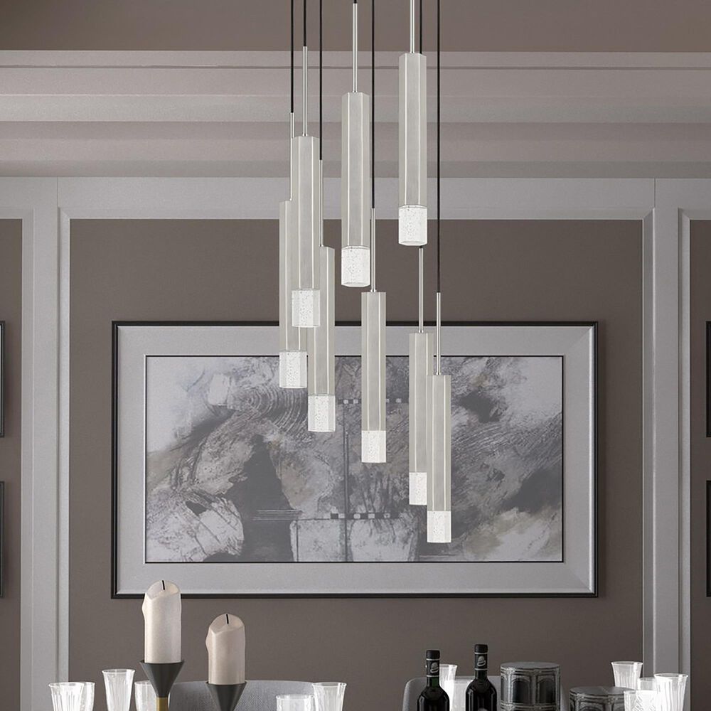 Cal Lighting Troy Chandelier in Brushed Steel, , large