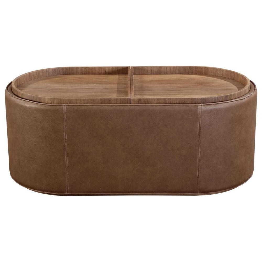 Urban Home Yeal Coffee Table in Medium Brown, , large