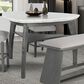 Global Furniture USA Marble Counter Height Table in Light Gray - Table Only, , large