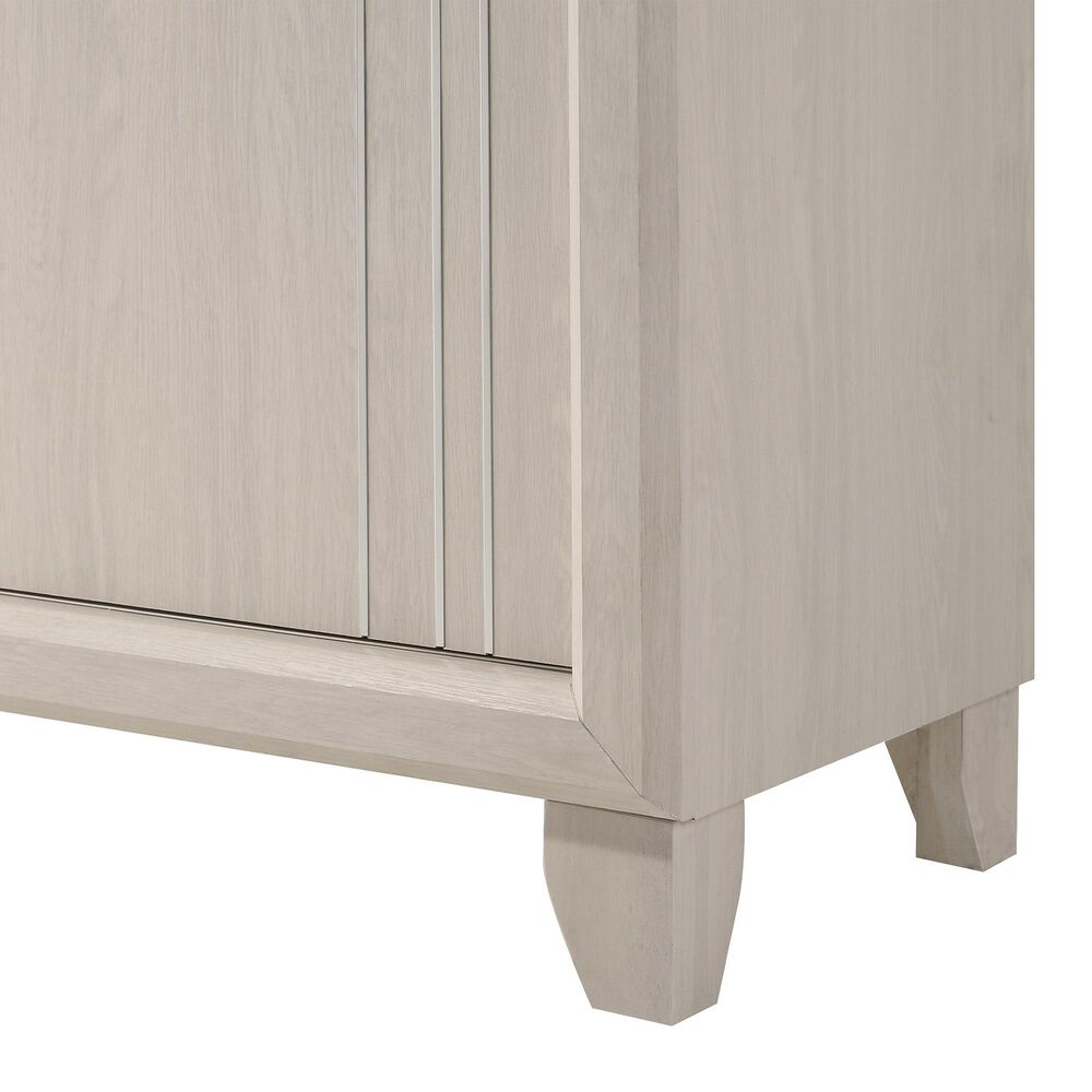 Crown Mark Charlie 71" TV Stand in White, , large