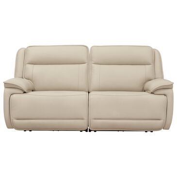 Ashley Double Deal 2-Piece Power Symmetrical Reclining Sectional Loveseat in Almond, , large