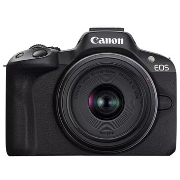 Canon EOS R50 RF-S18-45mm F4.5-6.3 IS STM & RF-S55-210mm F5-7.1 IS STM Lens Kit (Black) Mirrorless Camera, , large