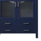 Lexora Home Volez 36" Single Bathroom Vanity in Navy Blue with 2 cm White Ceramic Top and Rectangular Sink, , large