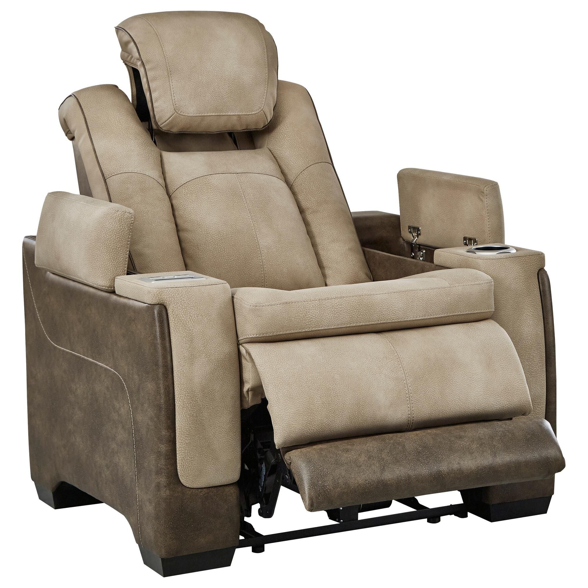 Ashley Next-Gen DuraPella Power Recliner in Sand
