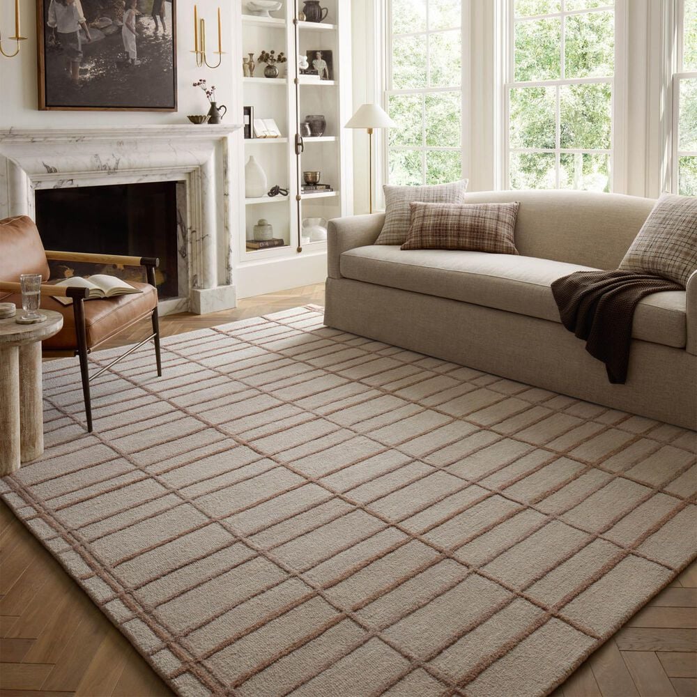 Chris Loves Julia x Loloi Bradley 8&#39;6&quot; x 11&#39;6&quot; Rose and Blush Area Rug, , large