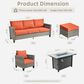 HOMLUX 6-Piece Patio Set in Orange, , large