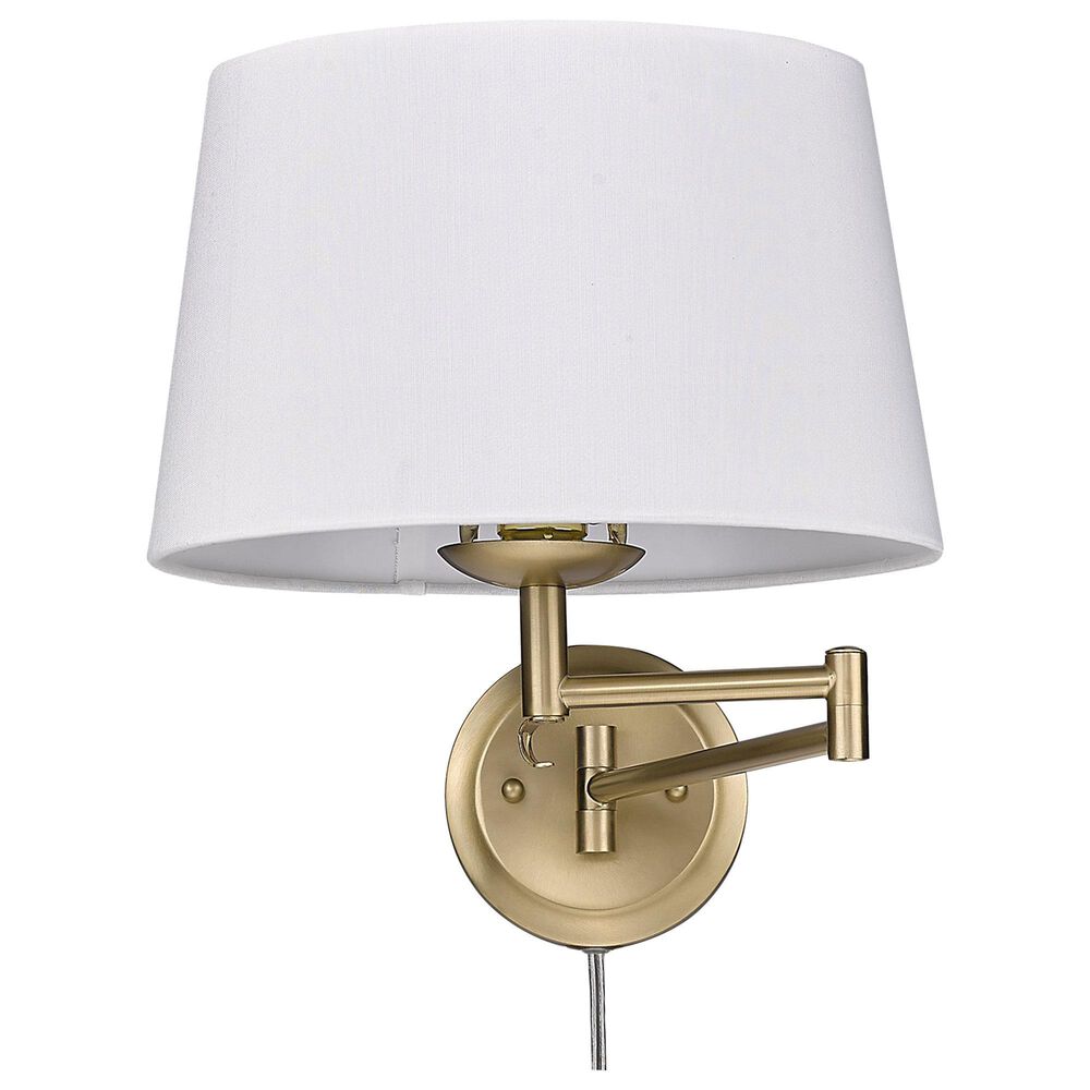 Golden Lighting Eleanor 1-Light Articulating Wall Sconce in Brushed Champagne Bronze, , large