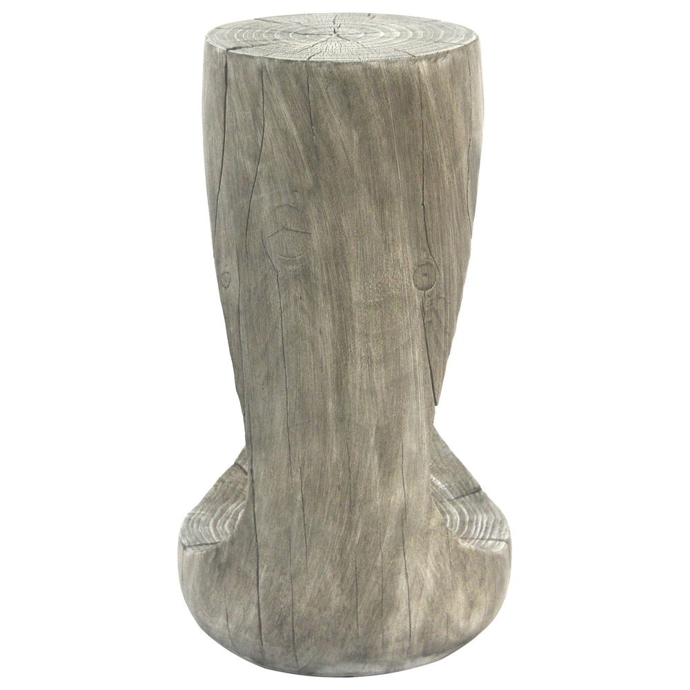 Hearth and Haven Outdoor End Table with Hollow Design in Gray, , large