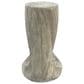 Hearth and Haven Outdoor End Table with Hollow Design in Gray, , large