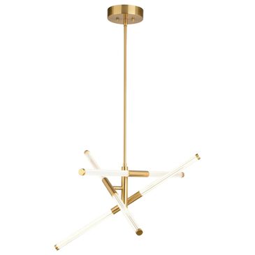 Vaxcel International Co. Ltd. Avalon 3-Light Pendant in Brass, , large
