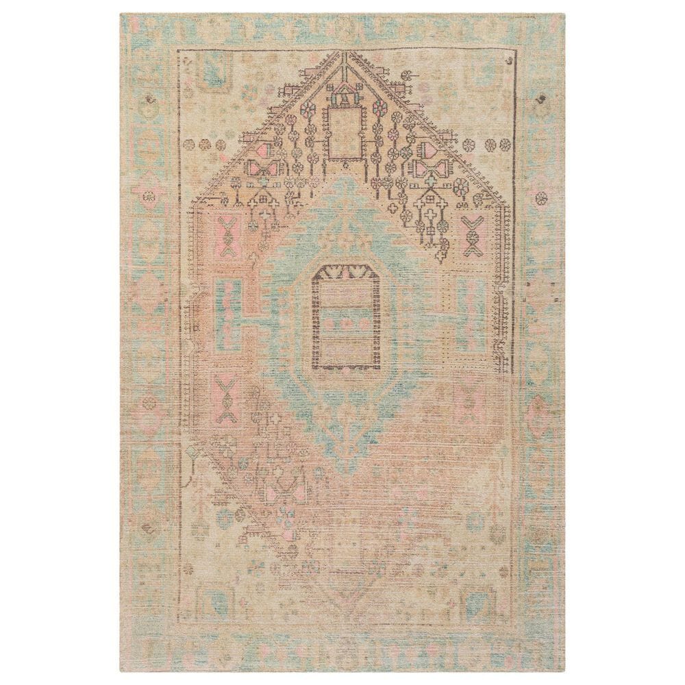 Surya Unique UNQ-2305 2&#39; x 3&#39; Pink, Lime, Charcoal and Green Area Rug, , large