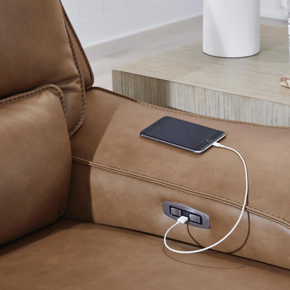 Ashley DeepWakes 6-Piece Power Right-Facing Sectional with Chaise in Caramel, , large
