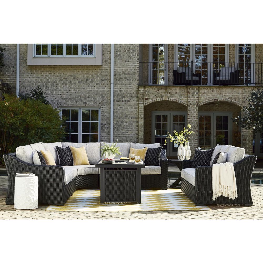Ashley Beachcroft Square End Table in Black and Light Gray, , large