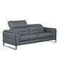 Nicoletti Calia Sofas Eminence Stationary Leather Sofa in Blu, , large