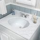 MSI 19.5" x 14.75" Oval Porcelain Ceramic Undermount Bathroom Vanity Sink in White, , large