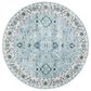 Safavieh Isabella 6"7" Round Light Blue and Cream Area Rug, , large