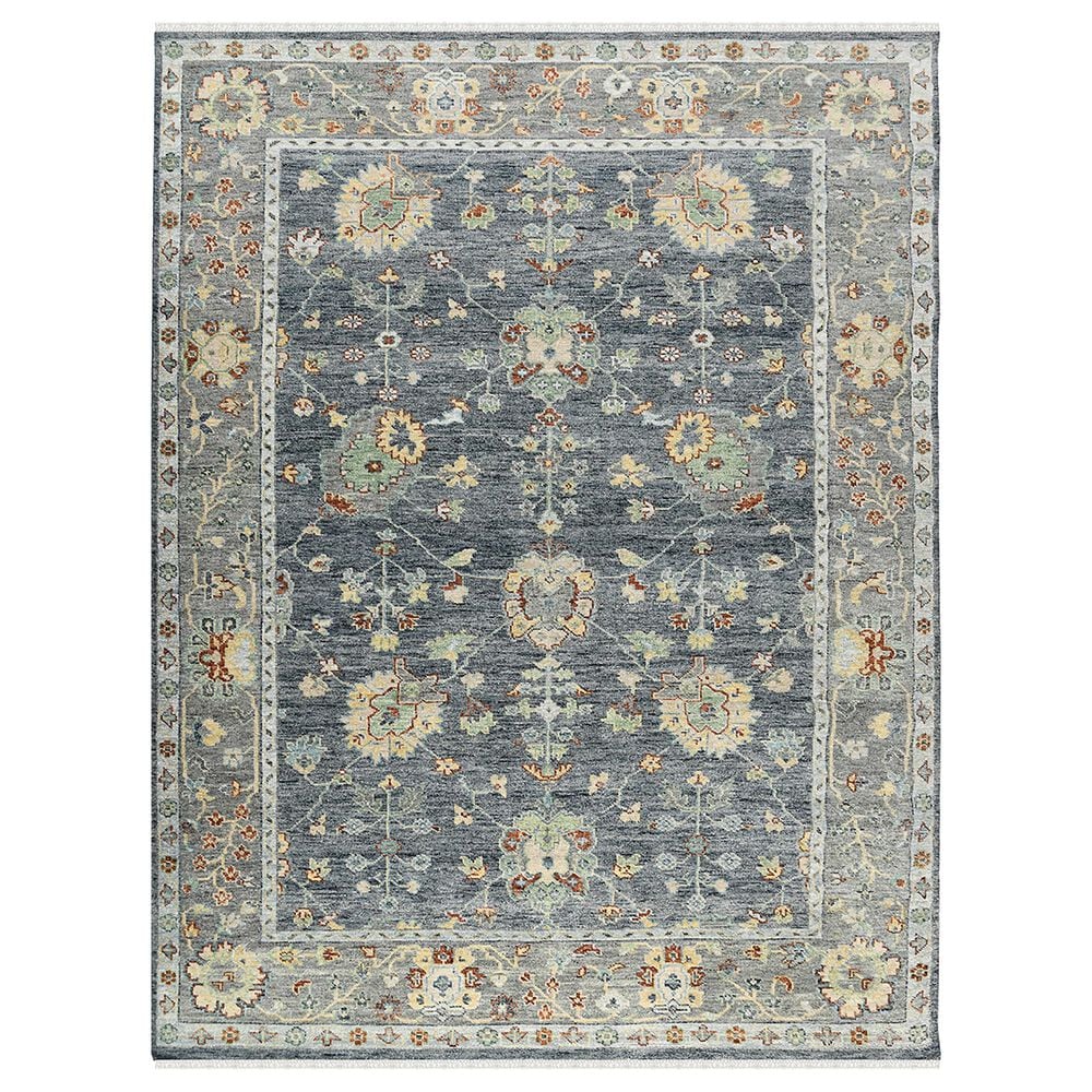 Amer Rugs Jaigarh 2" x 3" Denim and Slate Area Rug, , large