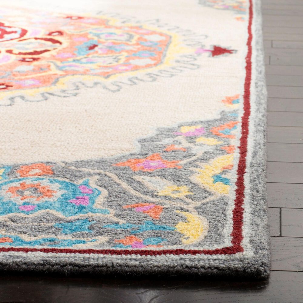 Safavieh Micro-Loop 2&#39;3&quot; x 7&#39; Beige and Orange Runner, , large