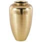 Maple and Jade 20" Decorative Vase with Hammered Top in Brushed Gold, , large