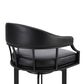 Blue River Pharaoh 26" Swivel Counter Stool in Black, , large
