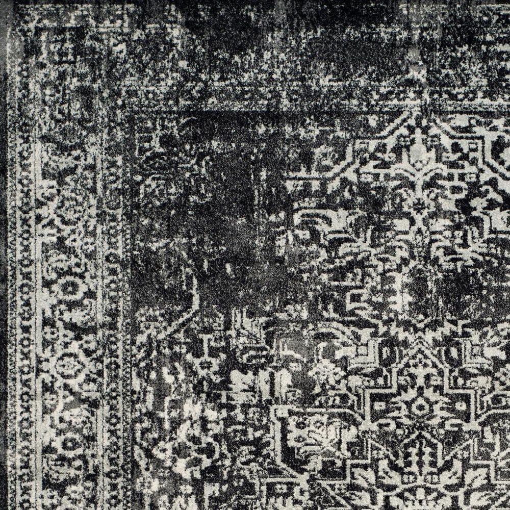 Safavieh Evoke EVK220B 2&#39;2&quot; x 9&#39; Black and Grey Runner, , large