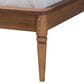 Baxton Studio Tallis Queen Platform Bed Frame in Walnut Brown, , large
