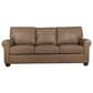 American Leather Sutton Leather Stationary Sofa in Titan Champagne, , large