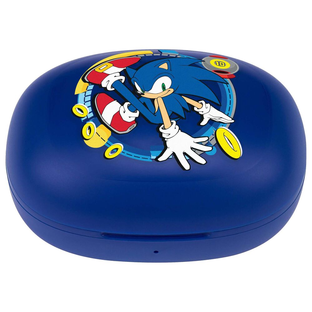 KIDdesigns Sonic the Hedgehog Bluetooth True Wireless Earbuds with Charging Case in Blue, , large