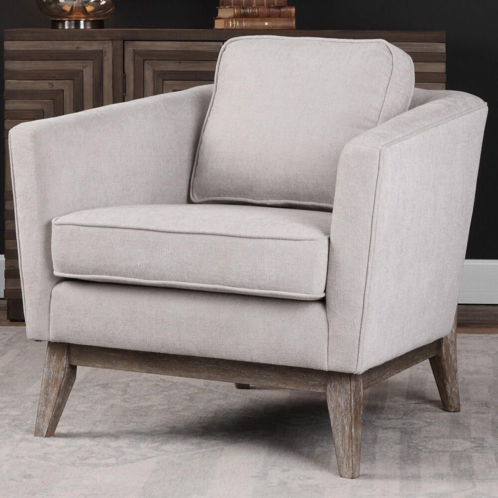 Uttermost Varner Accent Chair in Beige, , large