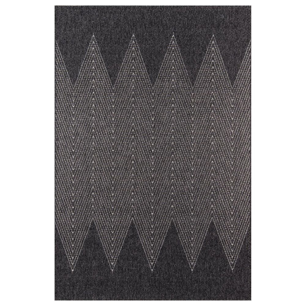 Momeni Como COM-5 4" x 6" Charcoal Area Performance Rug, , large