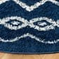 Safavieh Tulum 3" Round Dark Blue Area Rug, , large