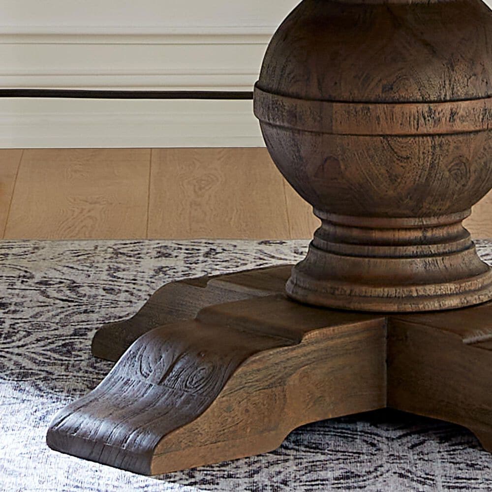 Home Trends &amp; Design Colonial Plantation 48&quot; Dining Table in Weathered Teak - Table Only, , large