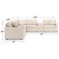 Ashley Modmax 7-Piece Sectional with Storage Consoles in Oyster, , large