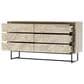 Blue River Peridot 6 Drawer Dresser in Natural Acacia Wood, , large