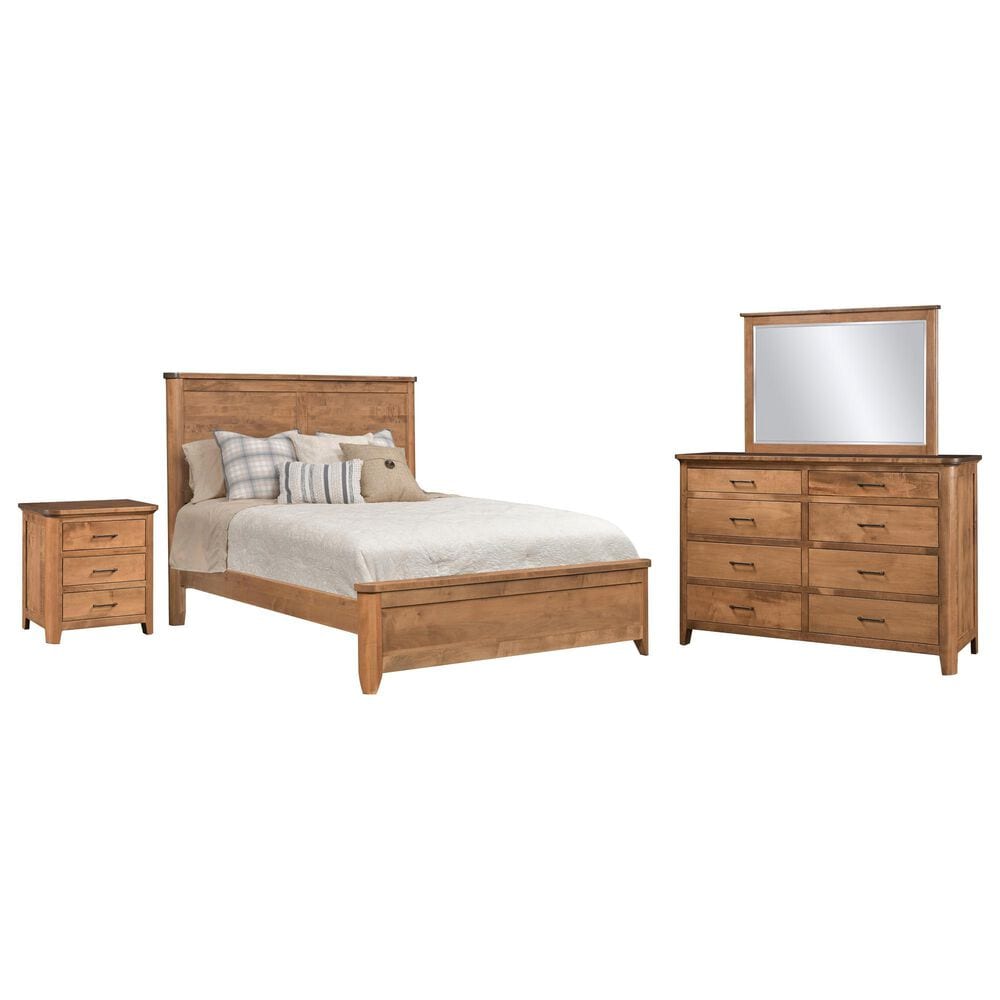 Briarwood Restful Retreat 4 Piece King Panel Bedroom Set in Iced Coffee, , large