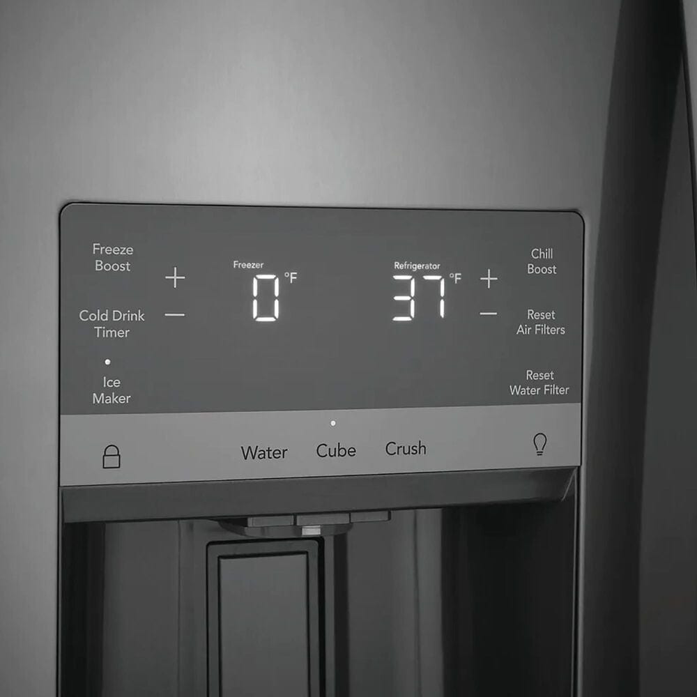 Frigidaire Gallery 25.6 Cu. Ft. Standard Depth Side-by-Side Refrigerator in Smudge Proof Black Stainless Steel, , large
