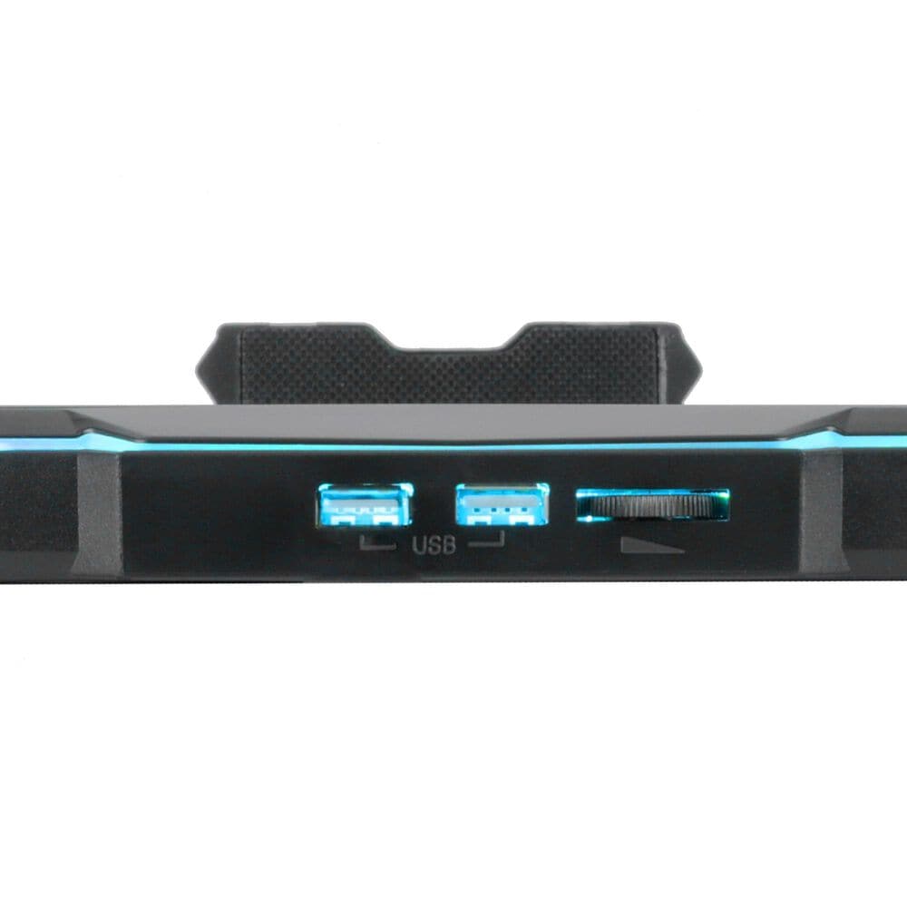 Enhance Infiltrate 3 Laptop Cooling Pad with RGB LED Lights in Black, , large