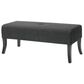 CorLiving Antonio 46" Bench with Espresso Legs in Dark Grey, , large