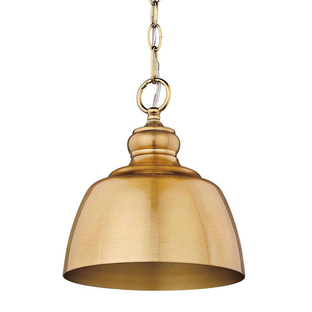Golden Lighting Holmes 1-Light Mini Pendant in Modern Brushed Gold, , large