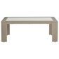 Ashley Kimpton Isle Patio Rectangular Coffee Table in Brown, , large