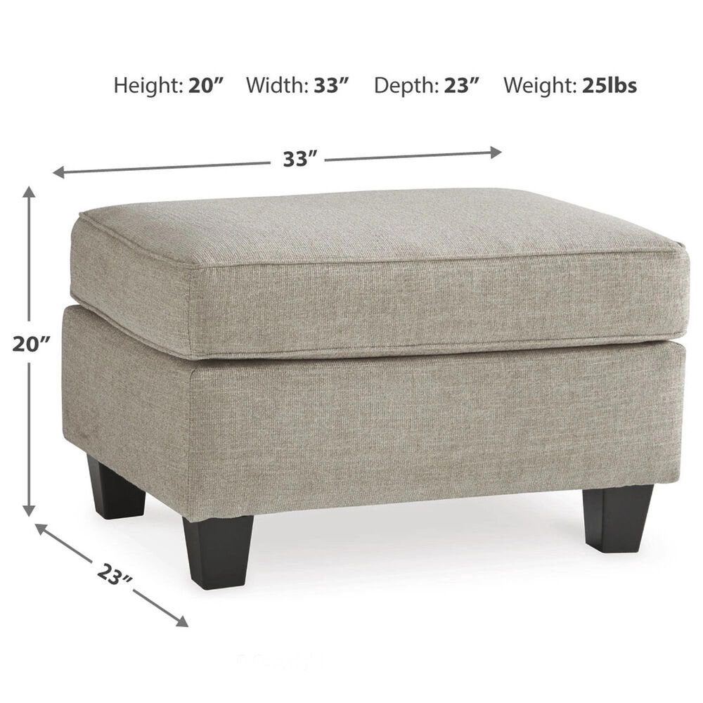 Ashley Abney Ottoman in Driftwood, , large