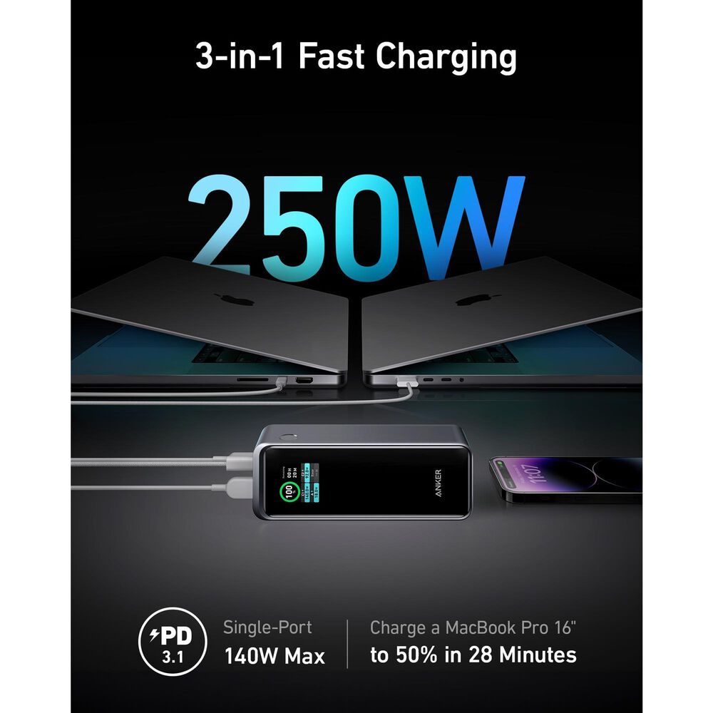 Anker Multi Device 27650mAh Fast Charging Power Bank in Black, , large